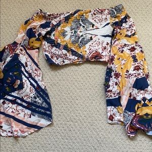 Off the shoulder crop top